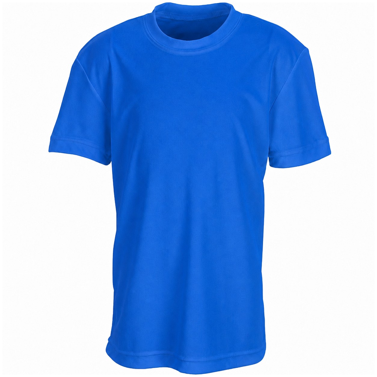 Youth Interlock Performance Shirt — Blue