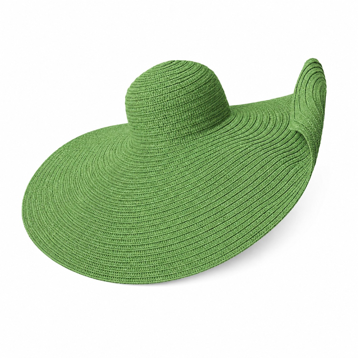 Straw Sun Hat — Green