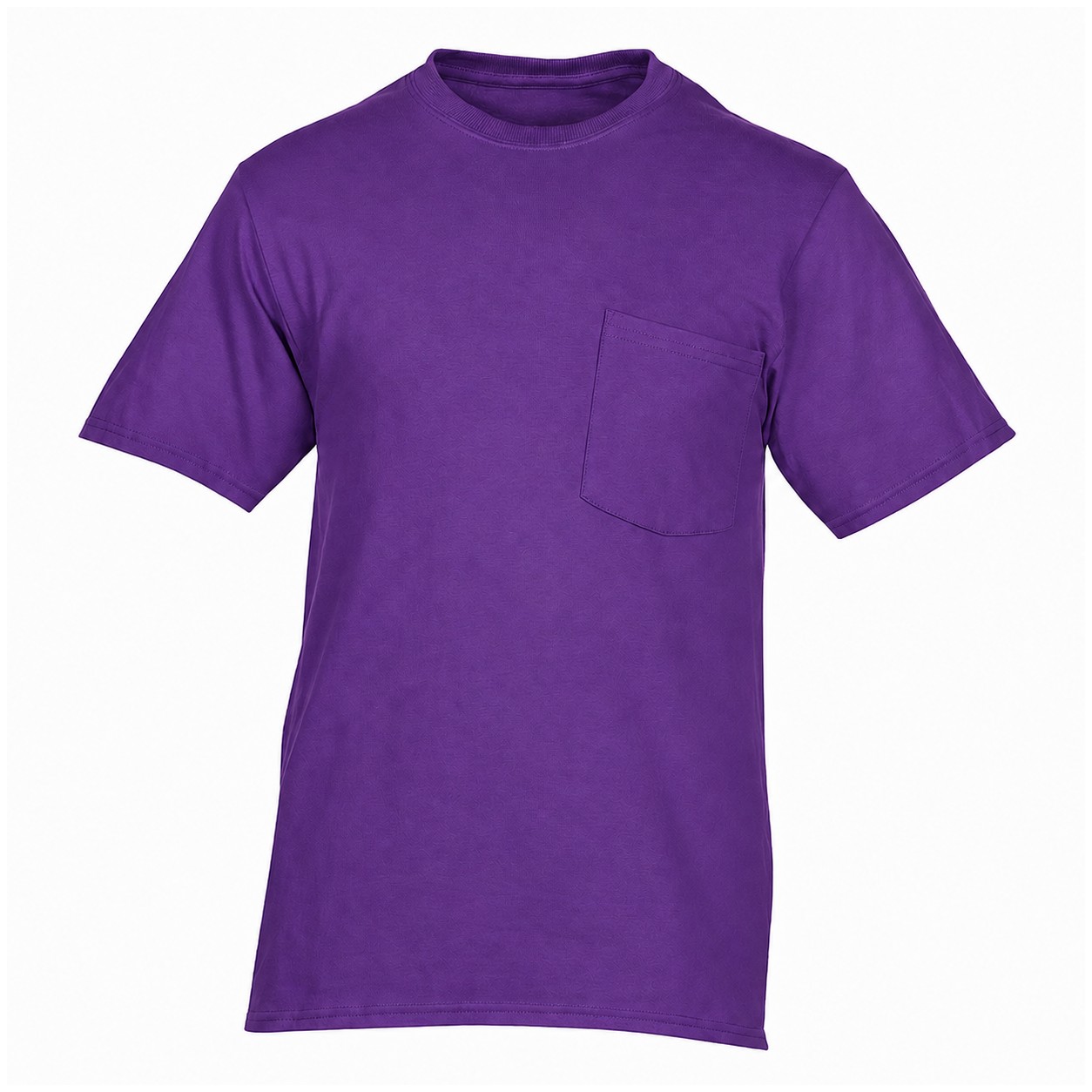 Essential Cotton Pocket Shirt — Purple