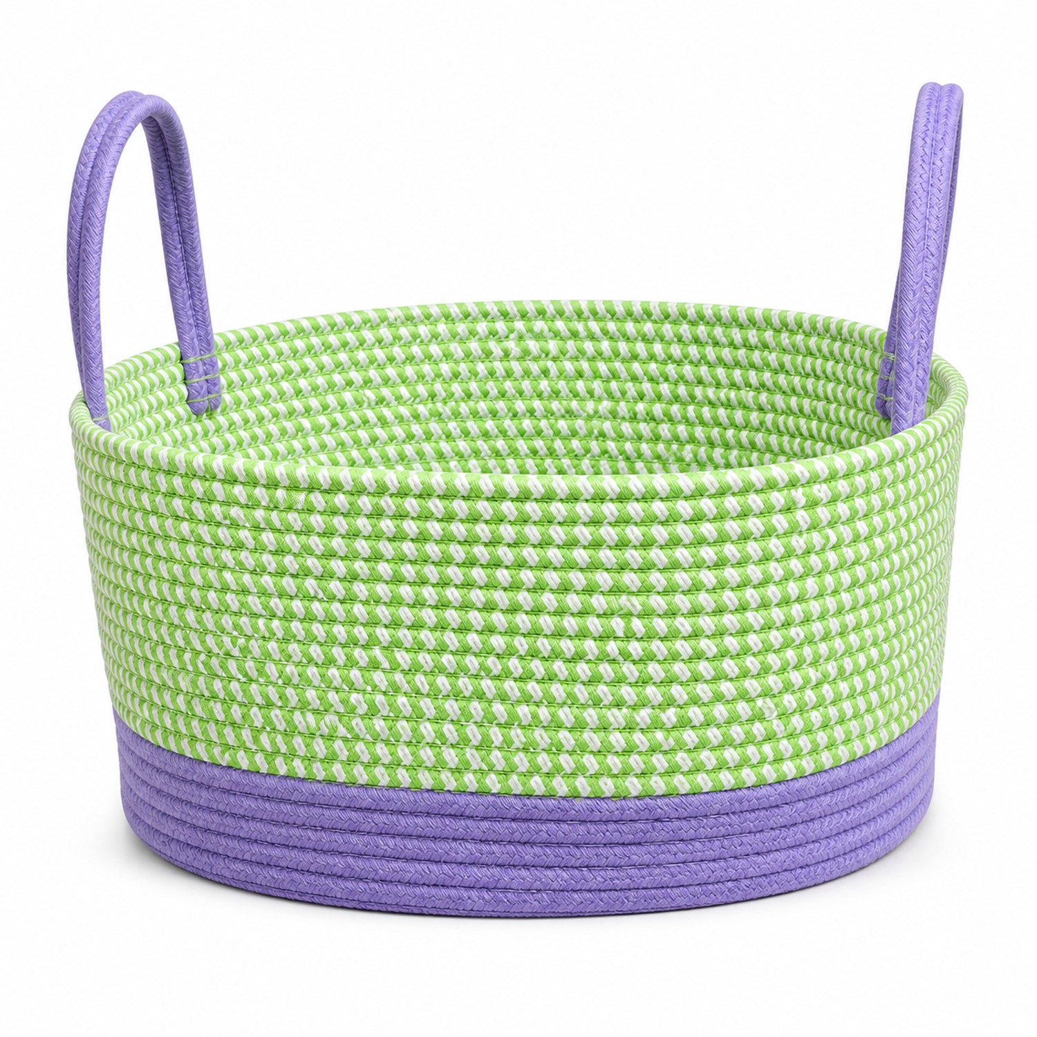 Cotton Rope Laundry Basket — view 2
