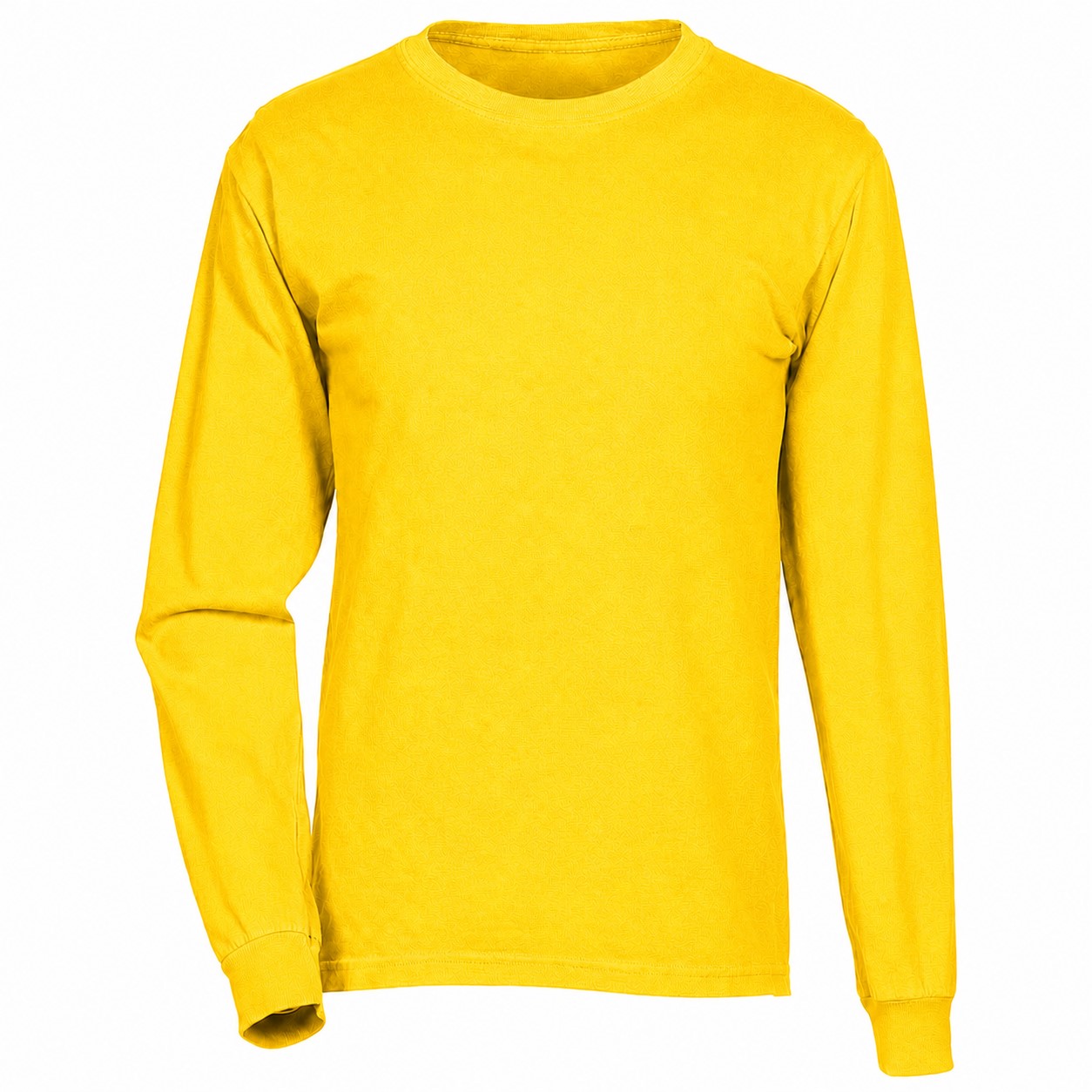 Ringspun Cotton Long Sleeve Tee — Yellow