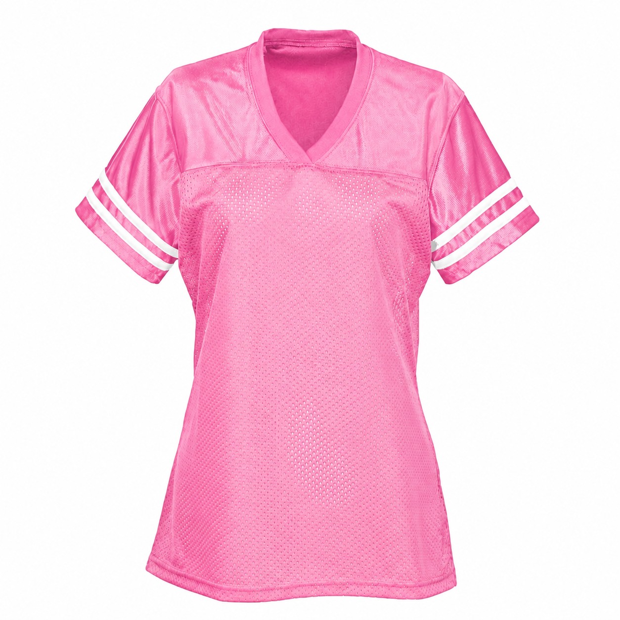 Ladies Polyester Mesh Team Jersey — Pink