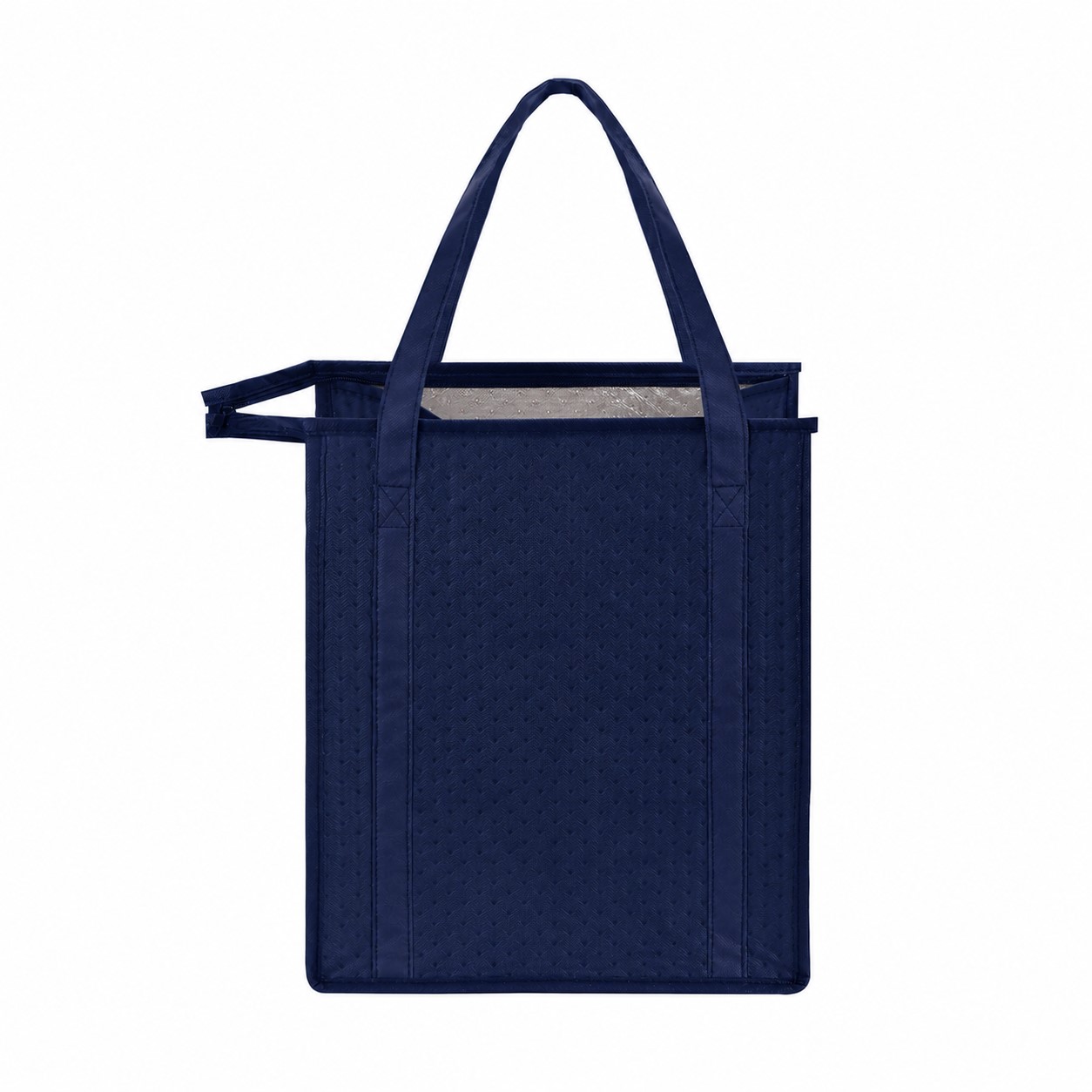 Thermal Reinforced Handles Cooler Tote — Navy Blue