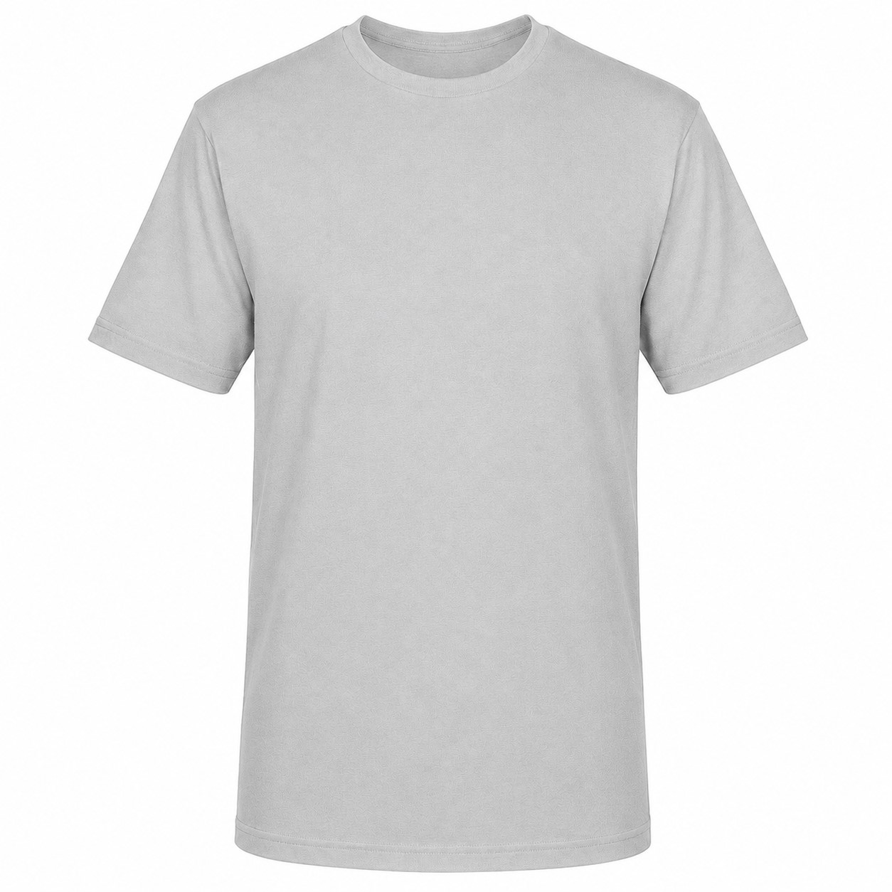 Five Star Pattern Cotton Polyester Tee — Silver