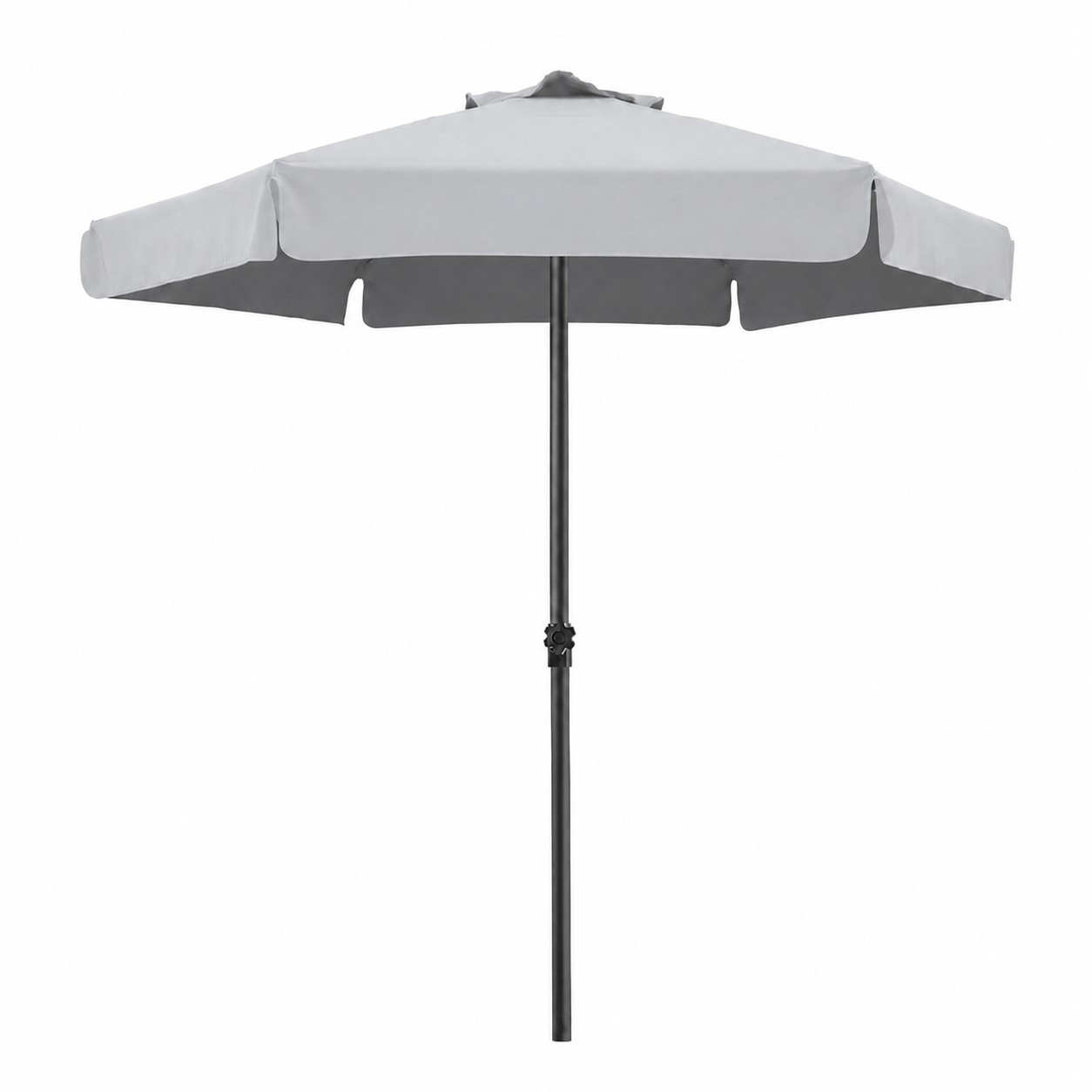 Portable Aluminum Market Umbrella — Silver
