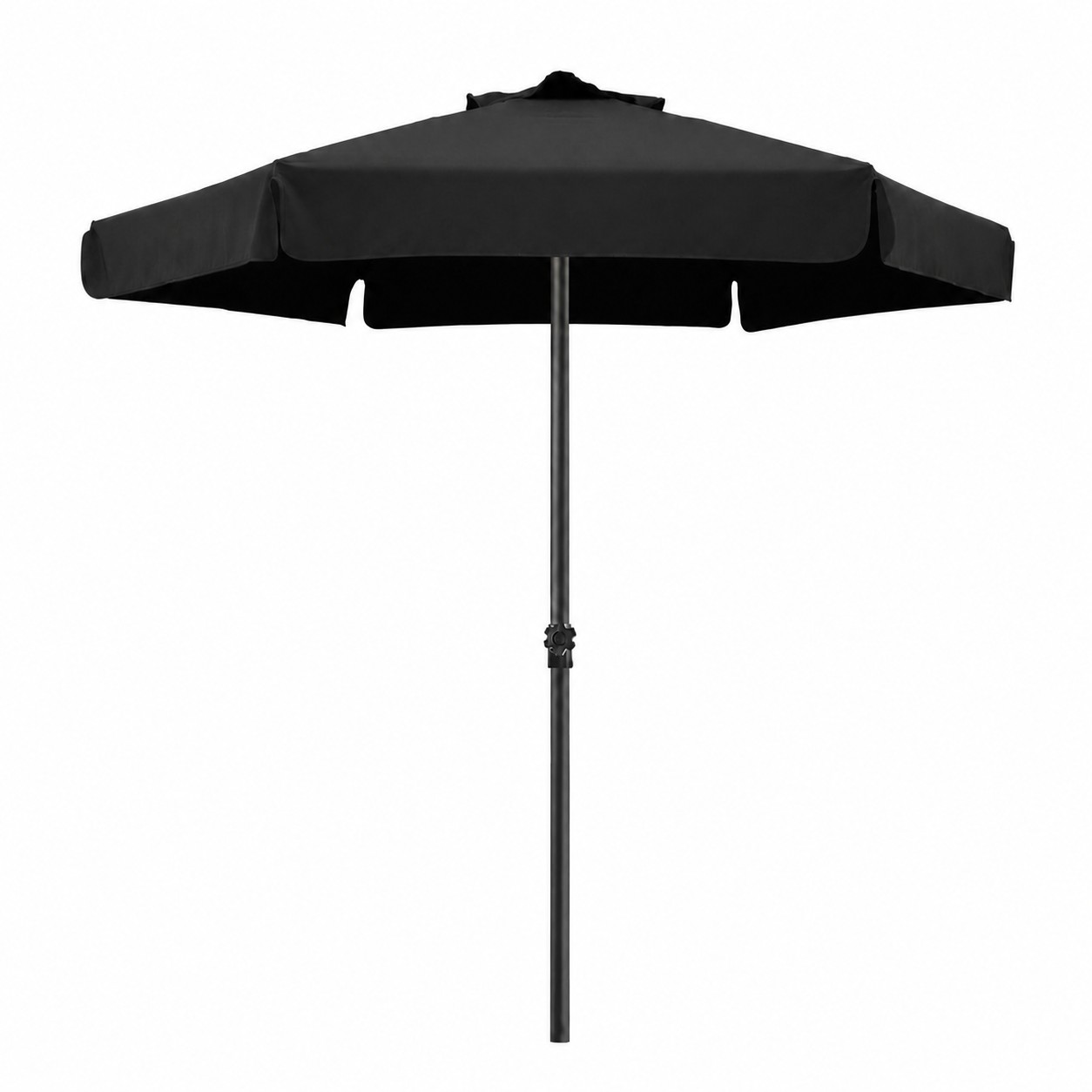 Portable Aluminum Market Umbrella — Black