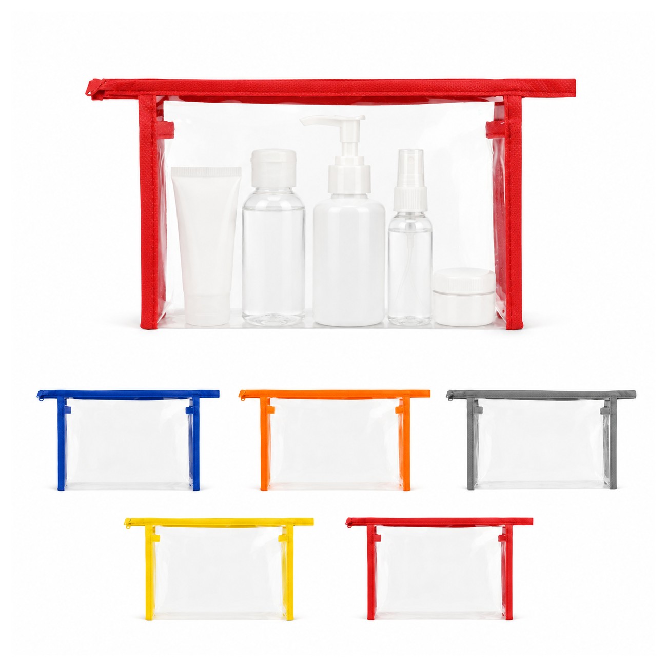 80GSM Non-Woven Red Toiletry Bag