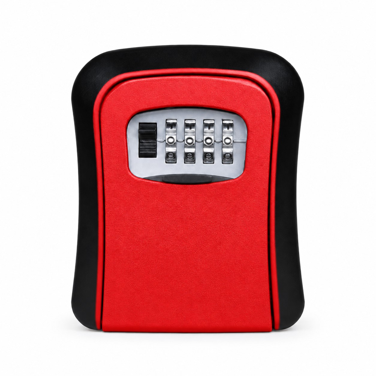 Combination Key Lock Box — Red