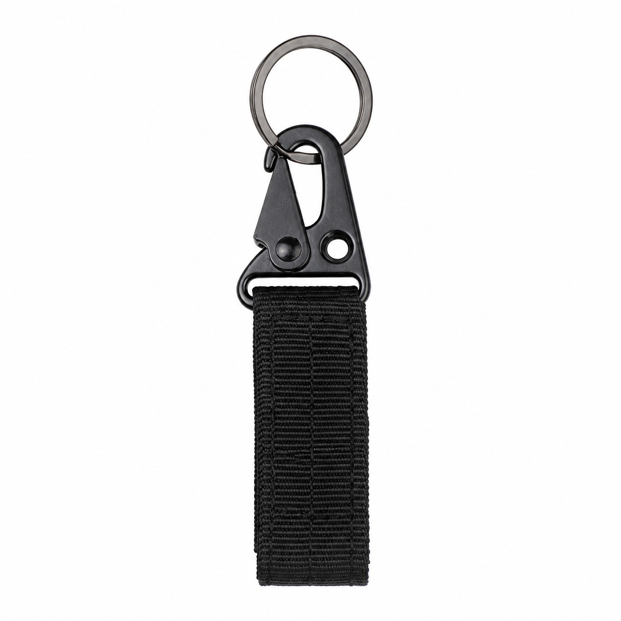 Nylon Webbing Key Fob With Metal Hook — view 2