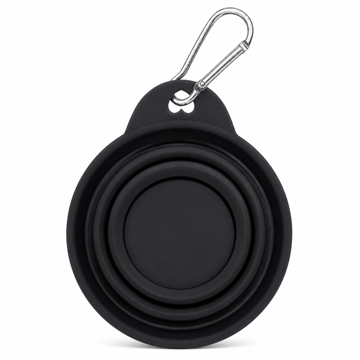 Round Folding Polypropylene Pet Bowl With Clip — view 2