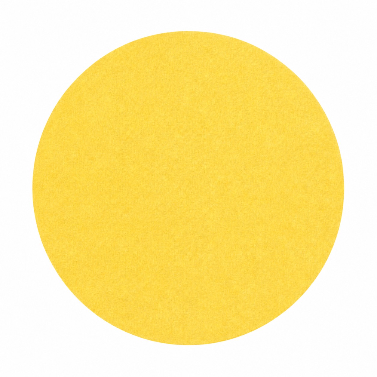 Eight Inch Round Fabric Mouse Pad — Yellow