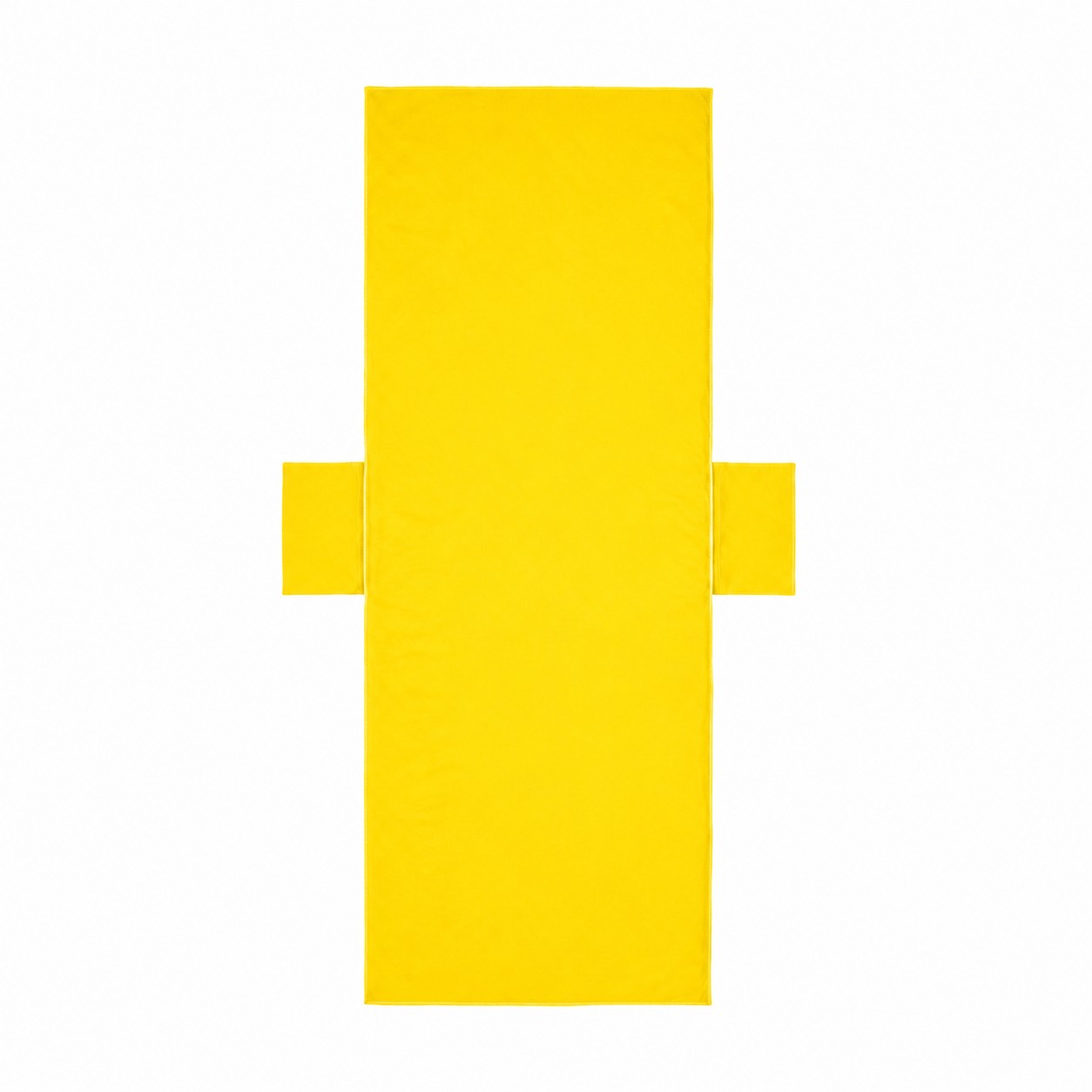 Microfiber Lounge Chair Cover With Side Pockets — Yellow