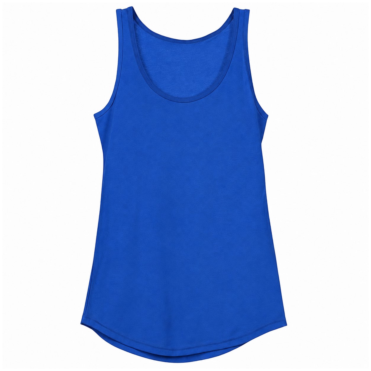 Ladies Cotton Classic Tank Top — Blue