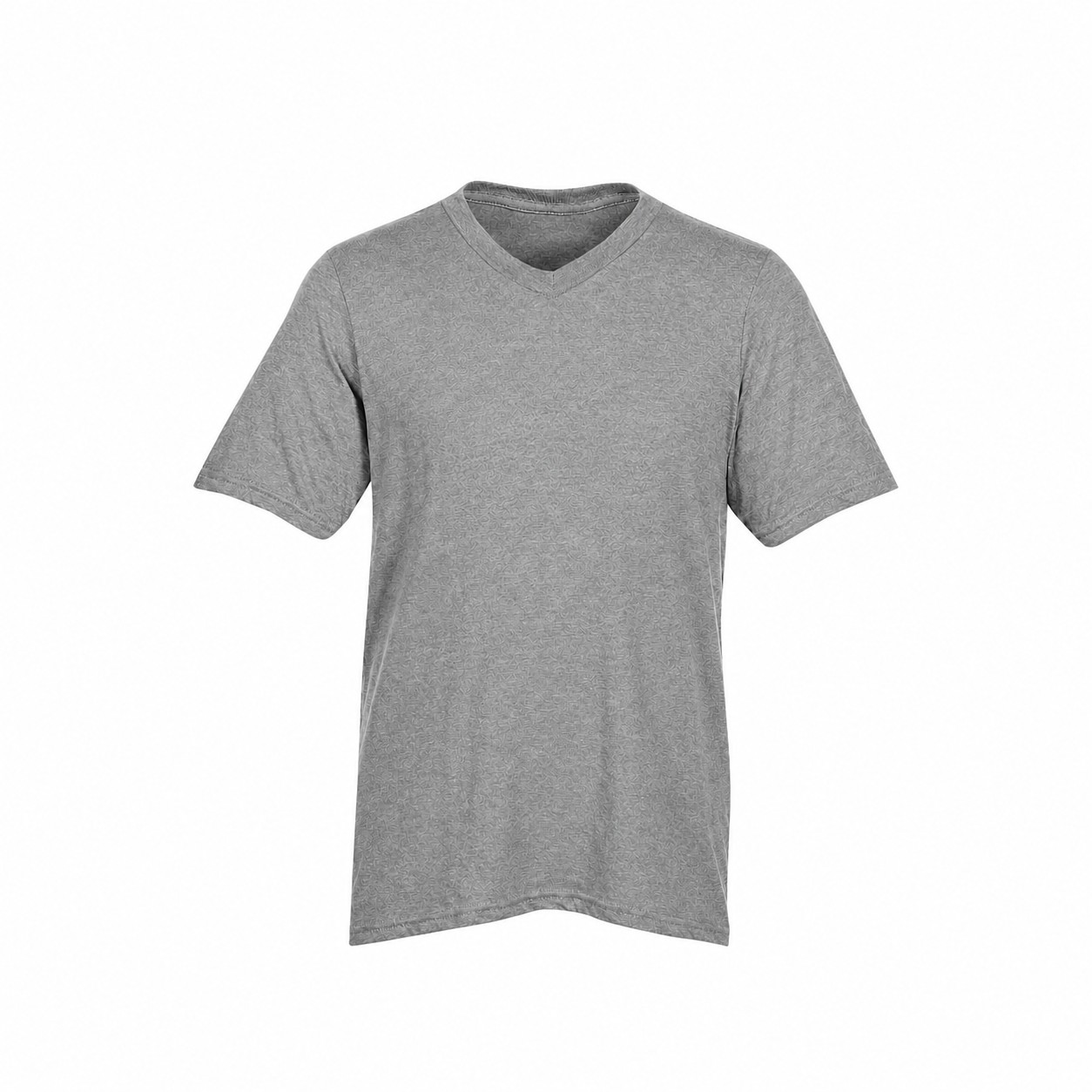 Men's Ringspun Cotton V Neck Shirt — Gray