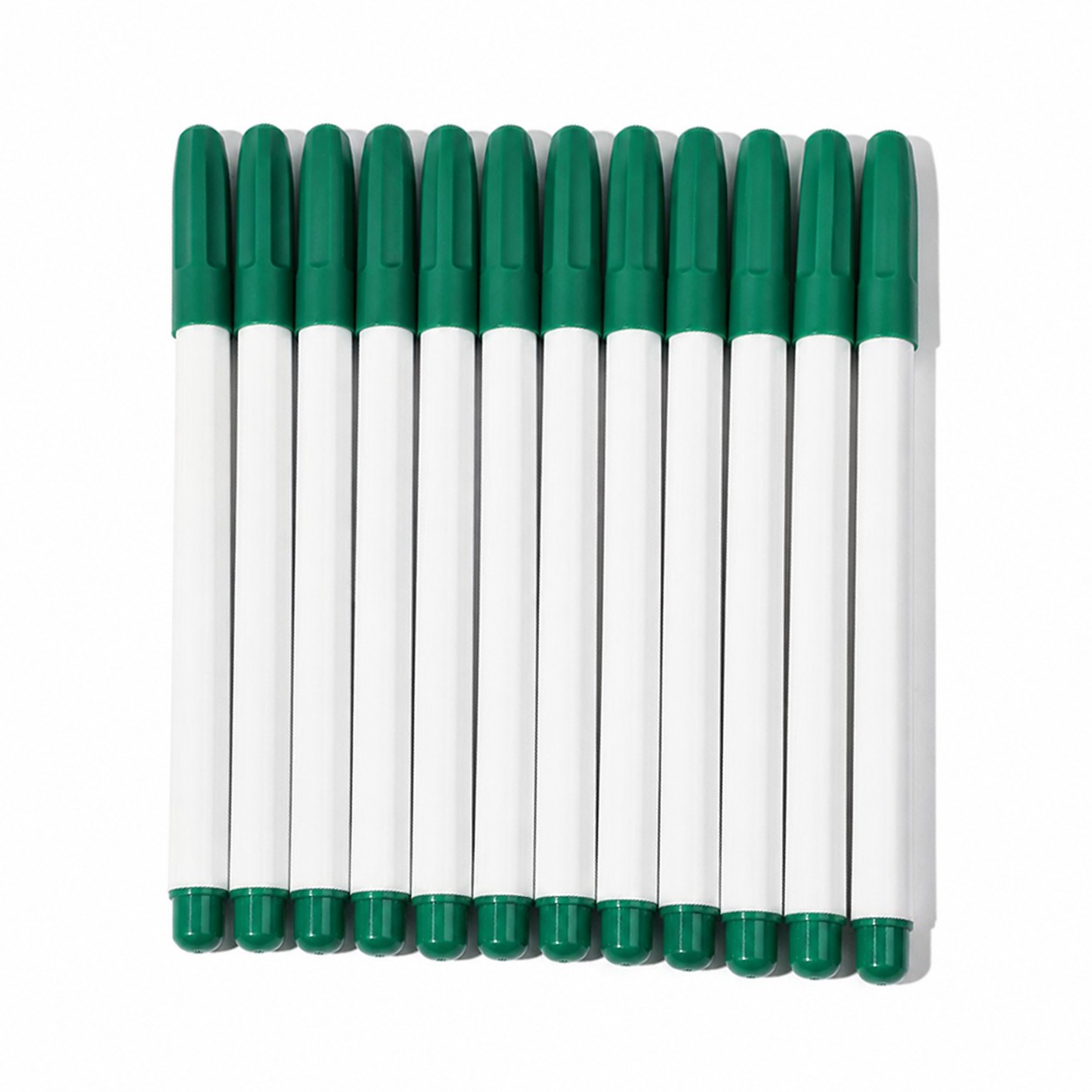 Fine Tip Plastic Dry Erase Marker Set — Green