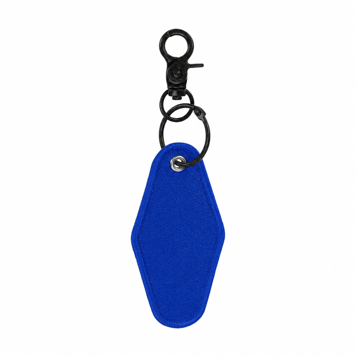 Twill Key Tag With Swivel Clip — Blue
