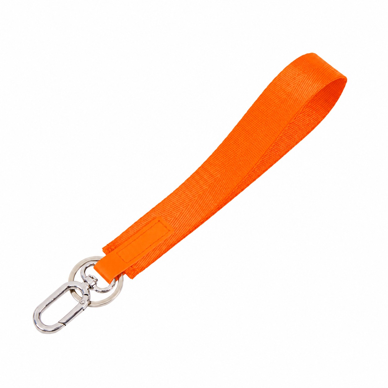 Nylon Keychain Wrist Lanyard — Orange