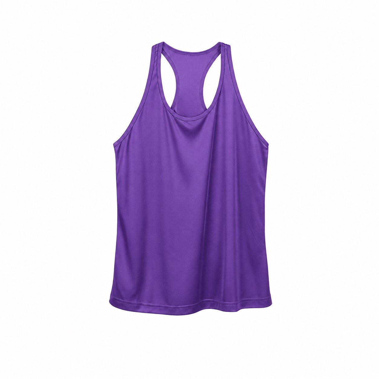 Ladies Racerback Polyester Performance Tank — Purple
