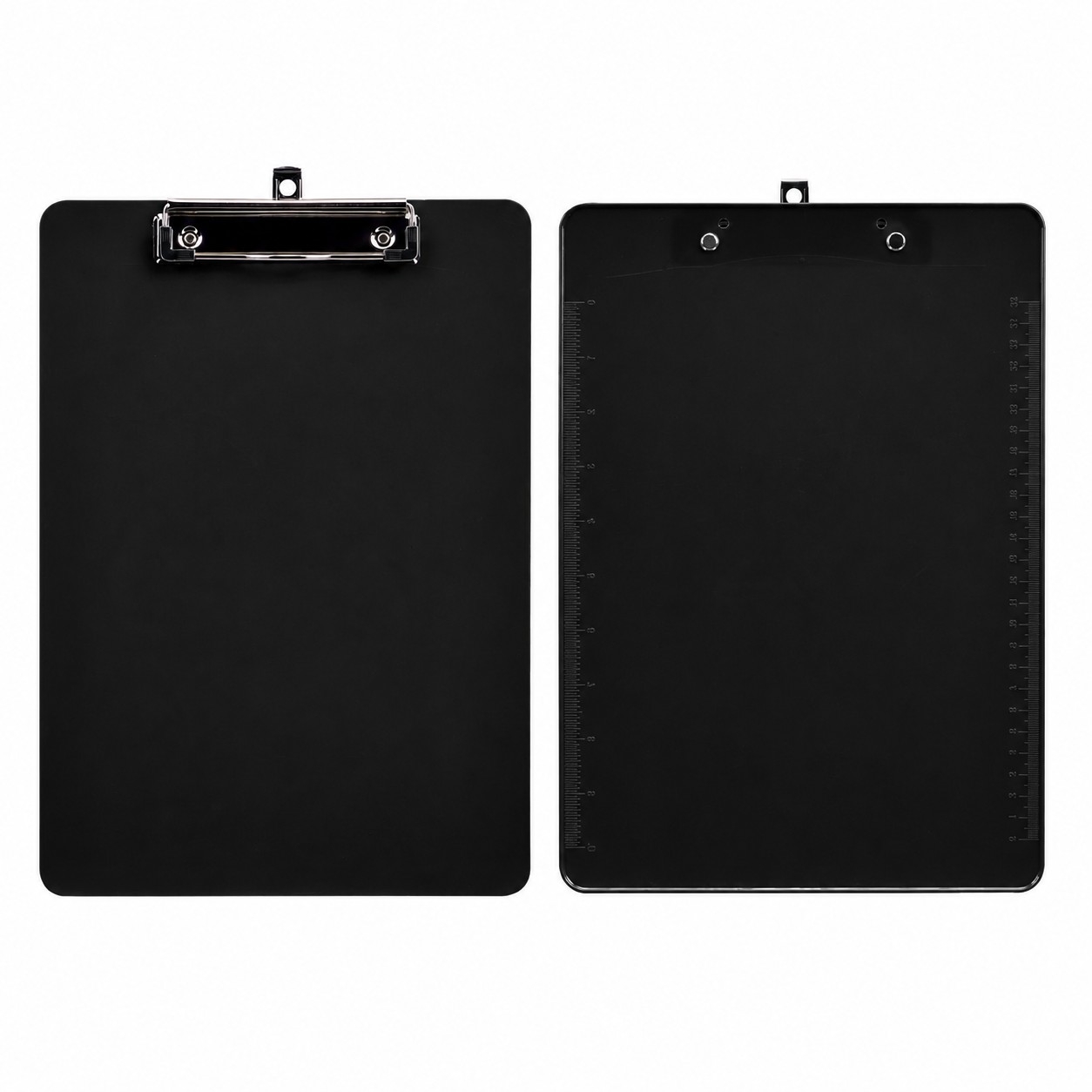 PS Plastic Letter Size Clipboard — Black