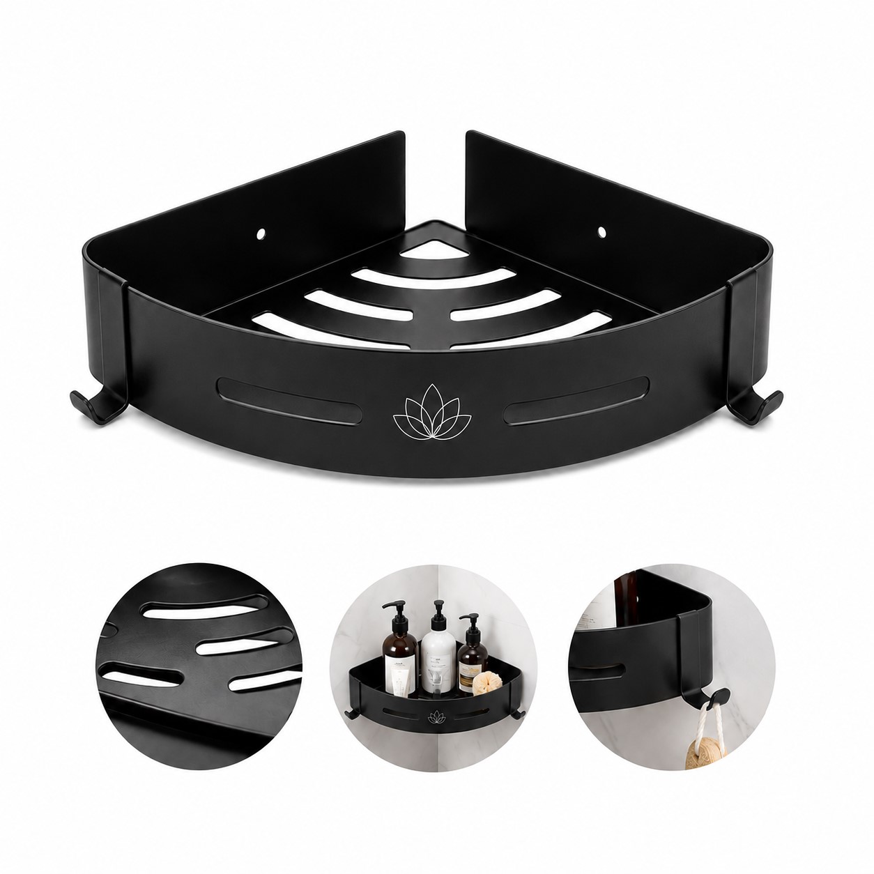 ABS Plastic Corner Bathroom Organizer