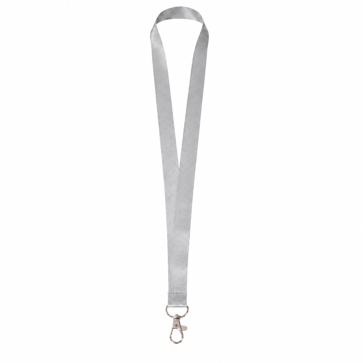 Recycled RPET Badge Lanyard — Silver