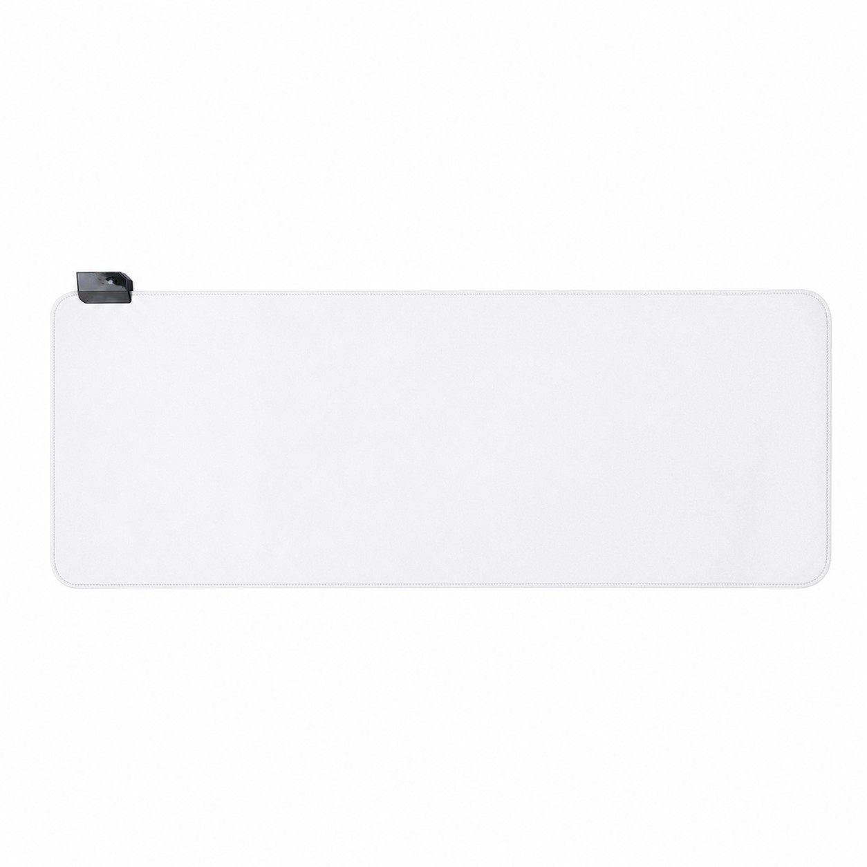 Oversized RGB Gaming Mouse Pad — Clear White