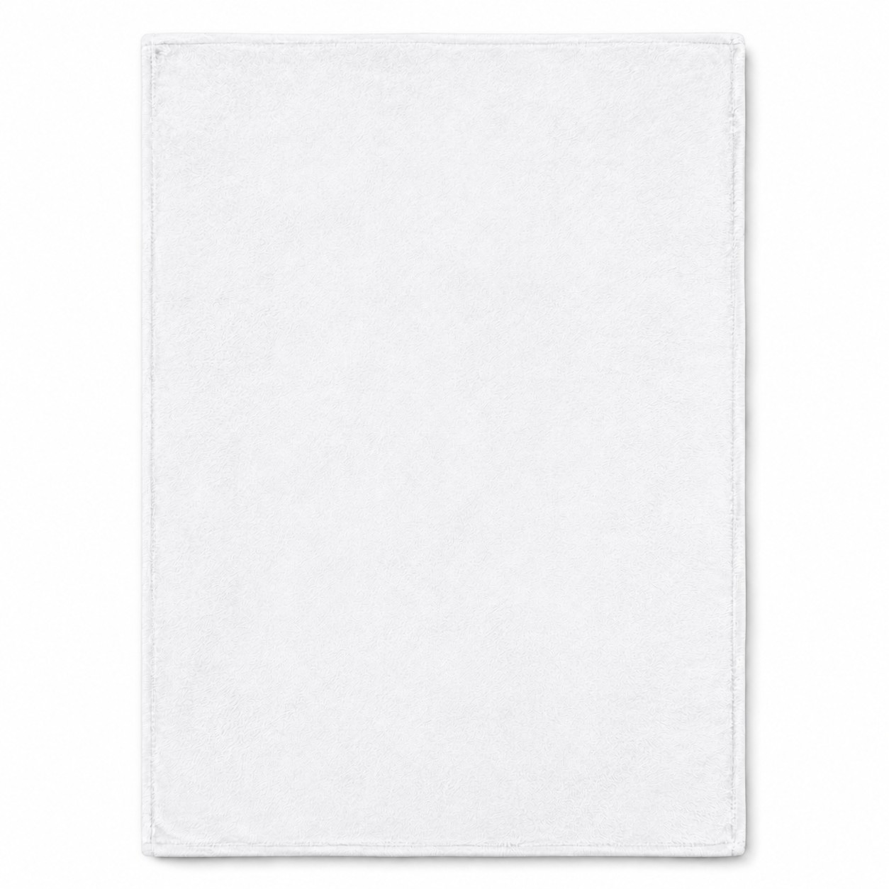 Soft Flannel Travel Blanket — White
