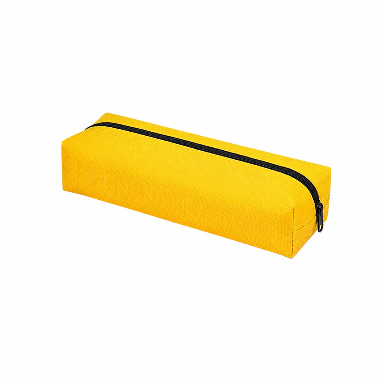 Zippered Oxford Pencil Case — Yellow