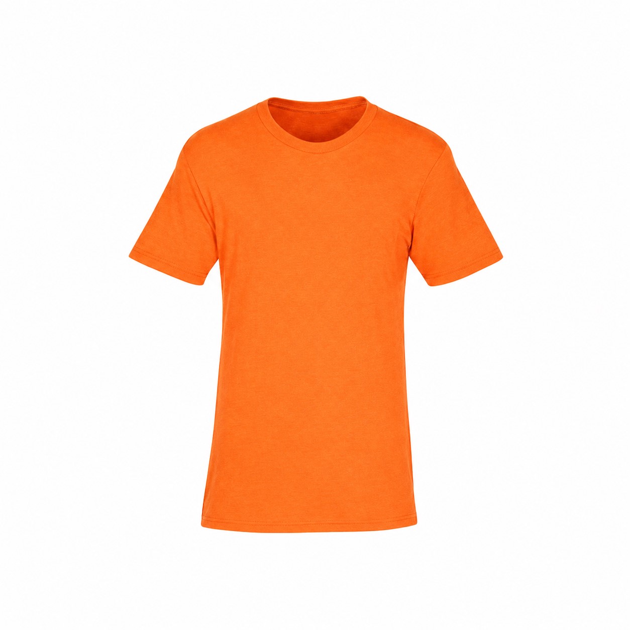 Fine Jersey Cotton Polyester Tee — Orange