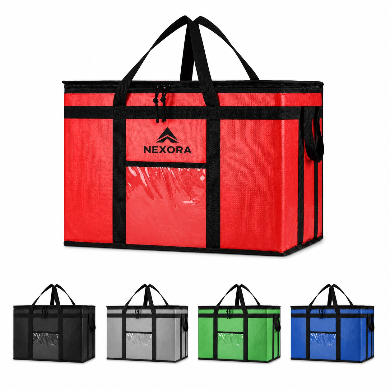 Insulated Food Bag With Zippered Top