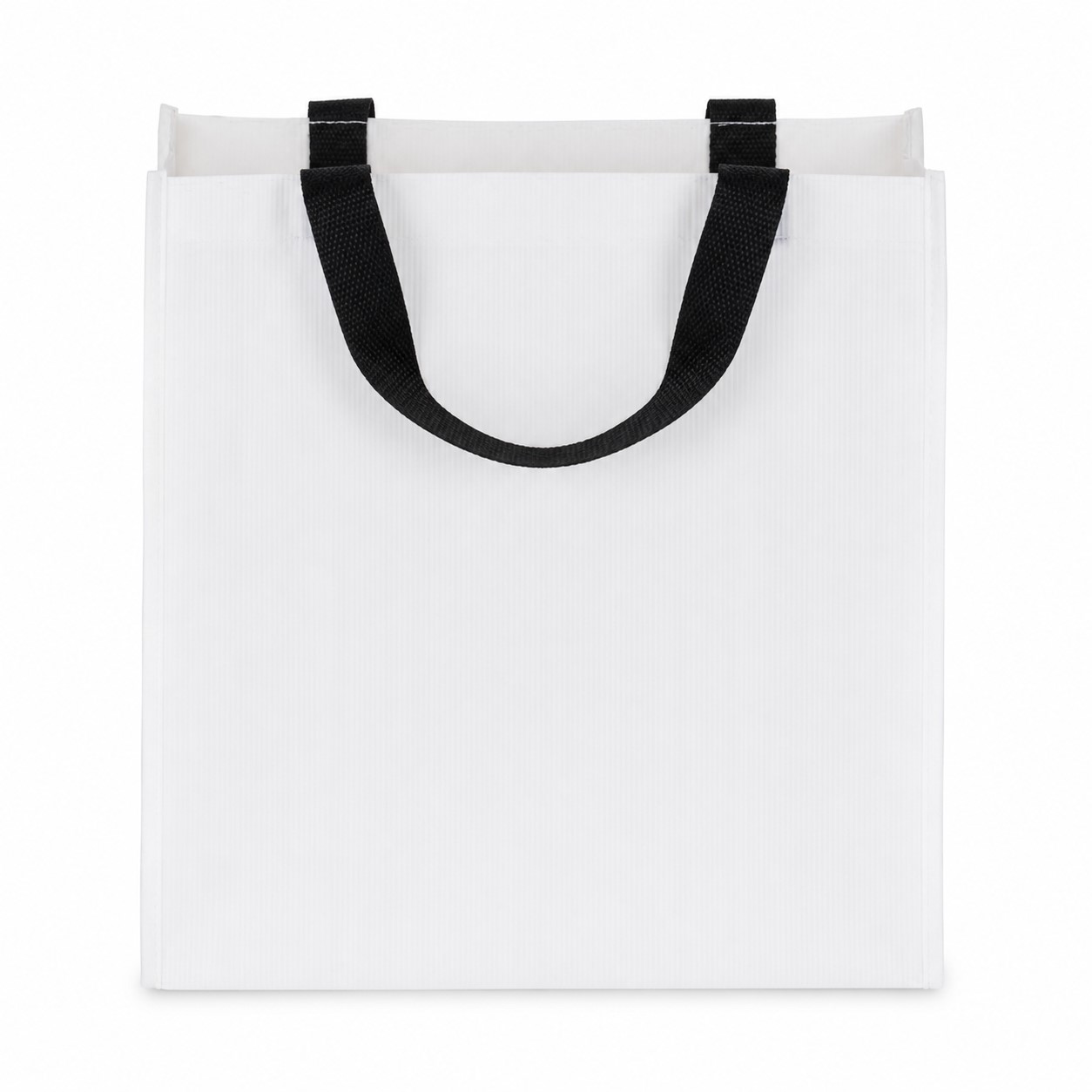 White Kraft Paper Handled Shopping Bag — view 2