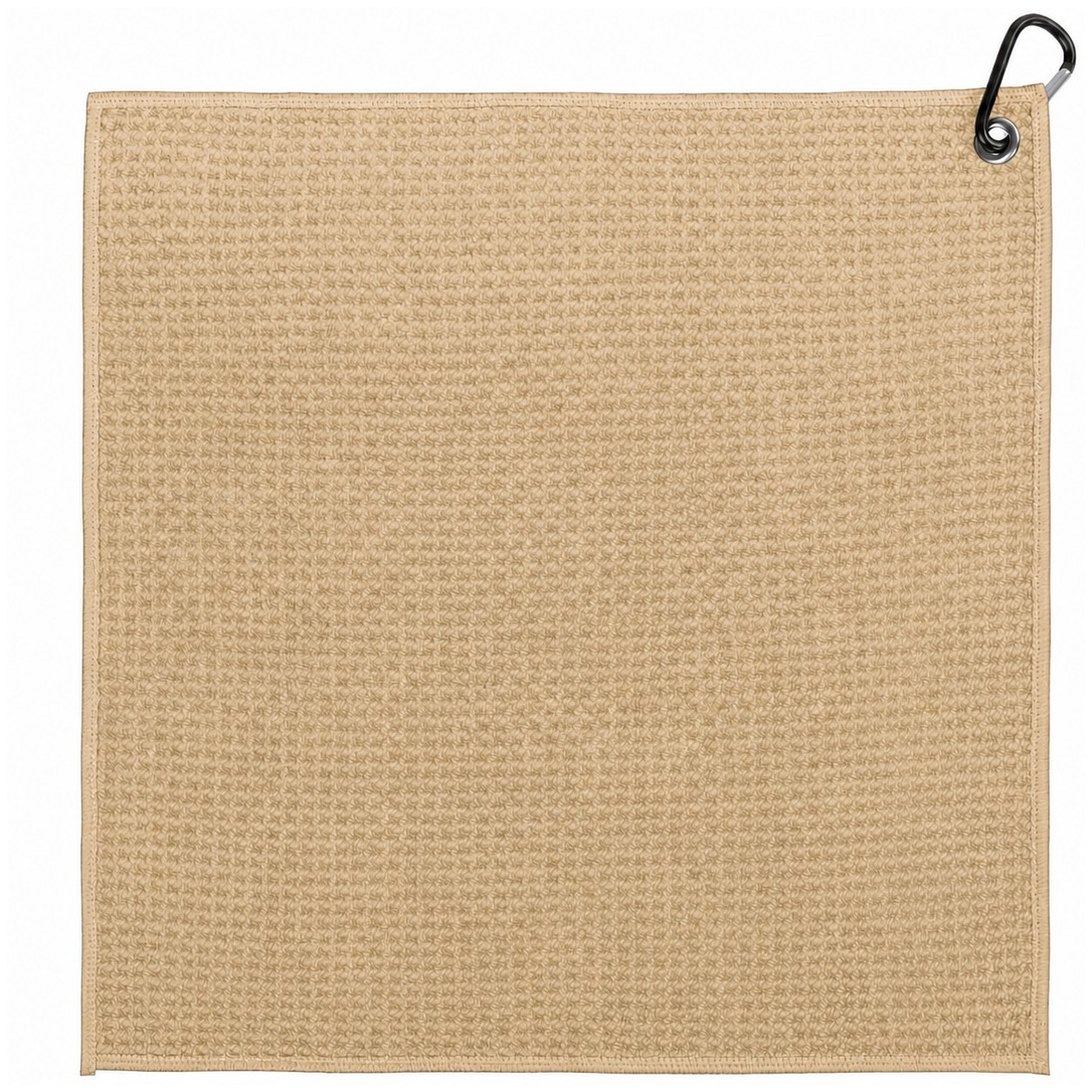 Waffle Polyester Golf Towel — Tan Beige