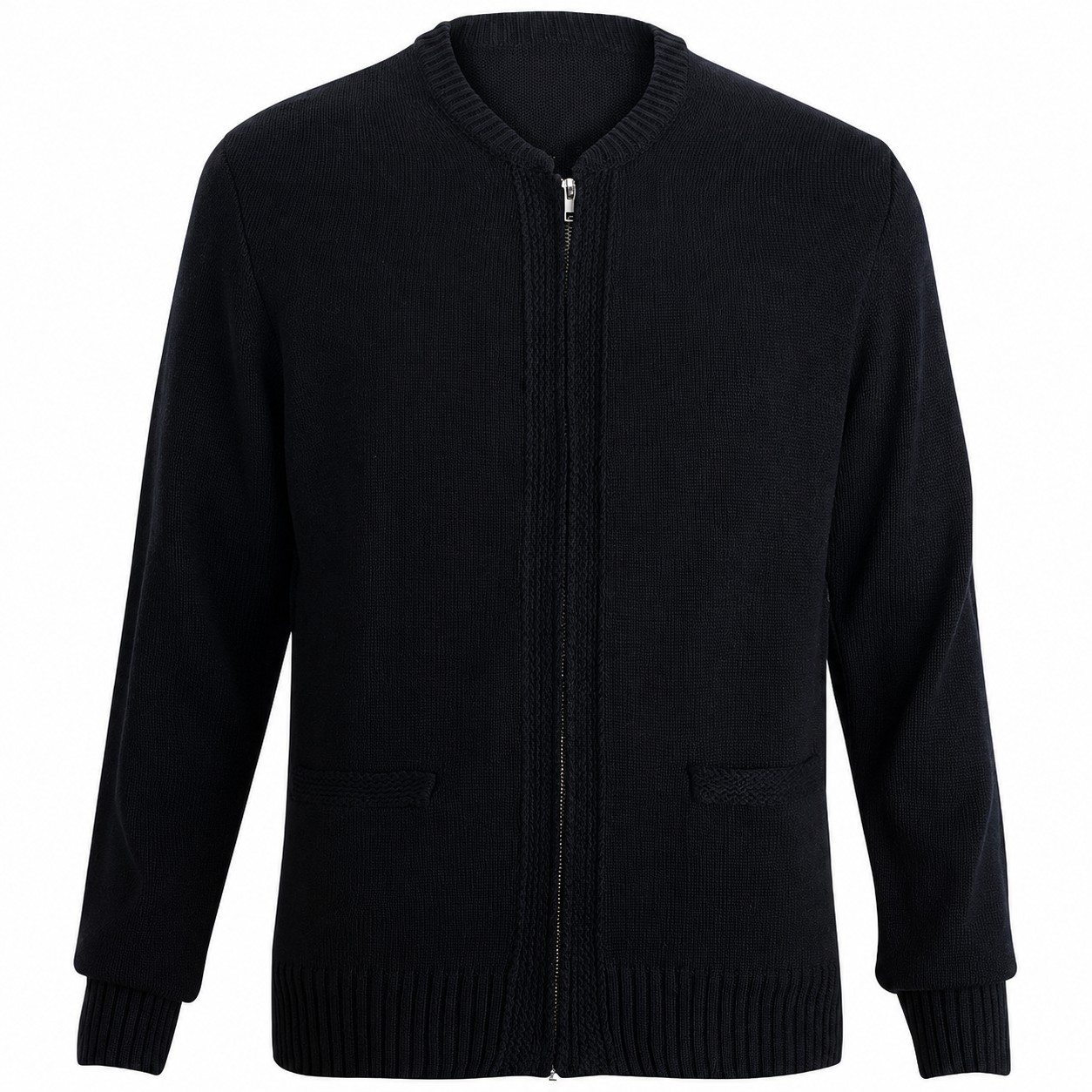 Heavyweight Acrylic Zip Cardigan — view 2