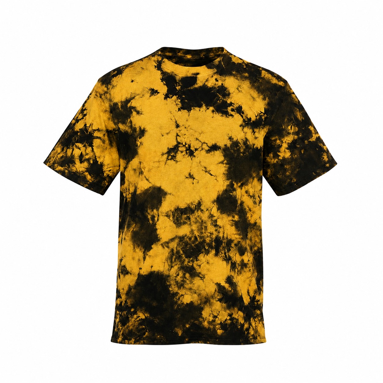 Crystal Dyed Cotton Crewneck Tee — Gold