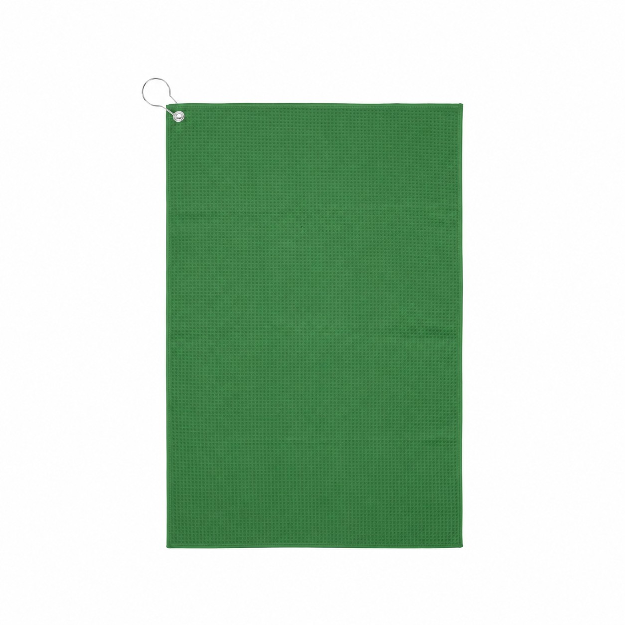 16" Waffle Golf Towel — Green