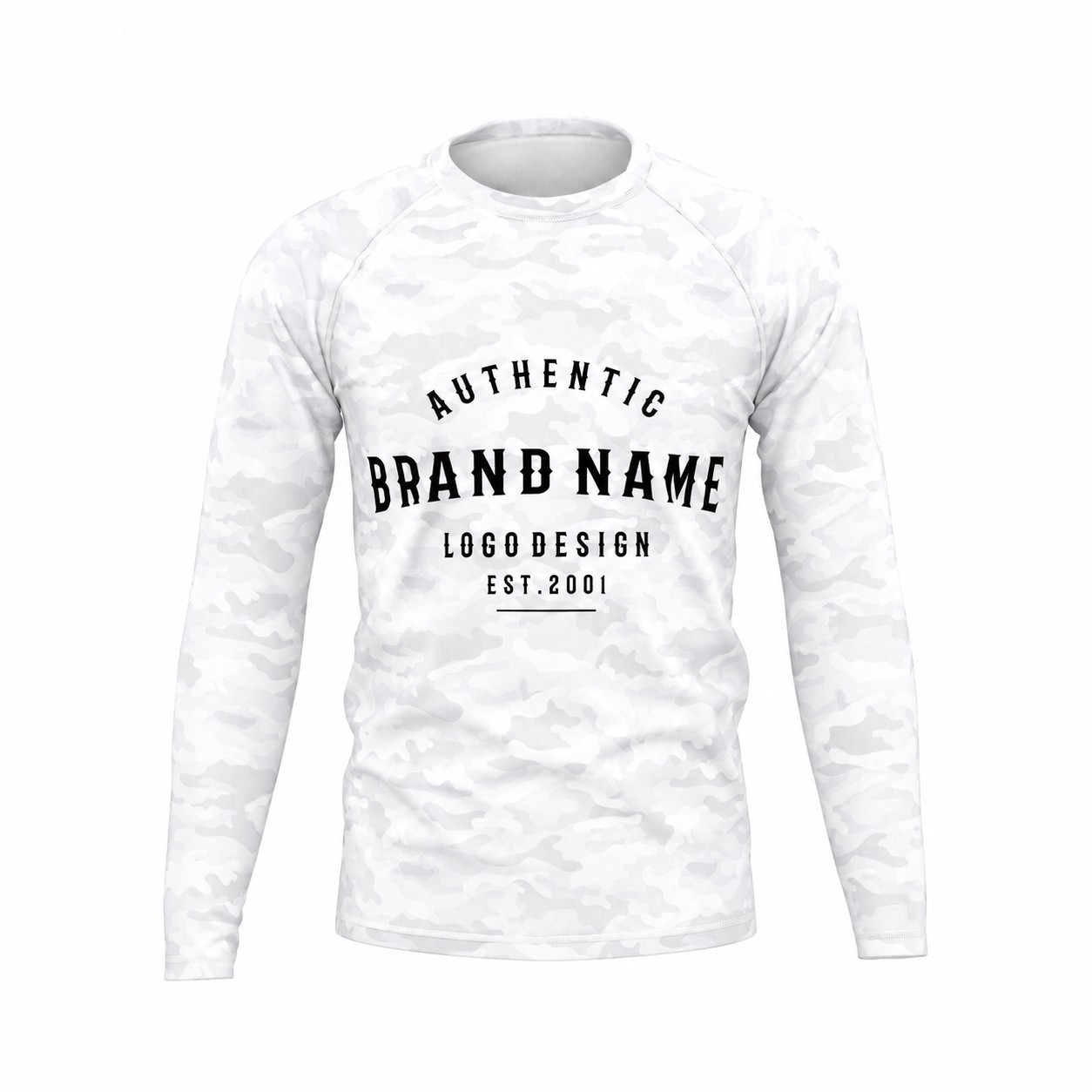 Raglan Sleeve Workout Shirt — Clear White