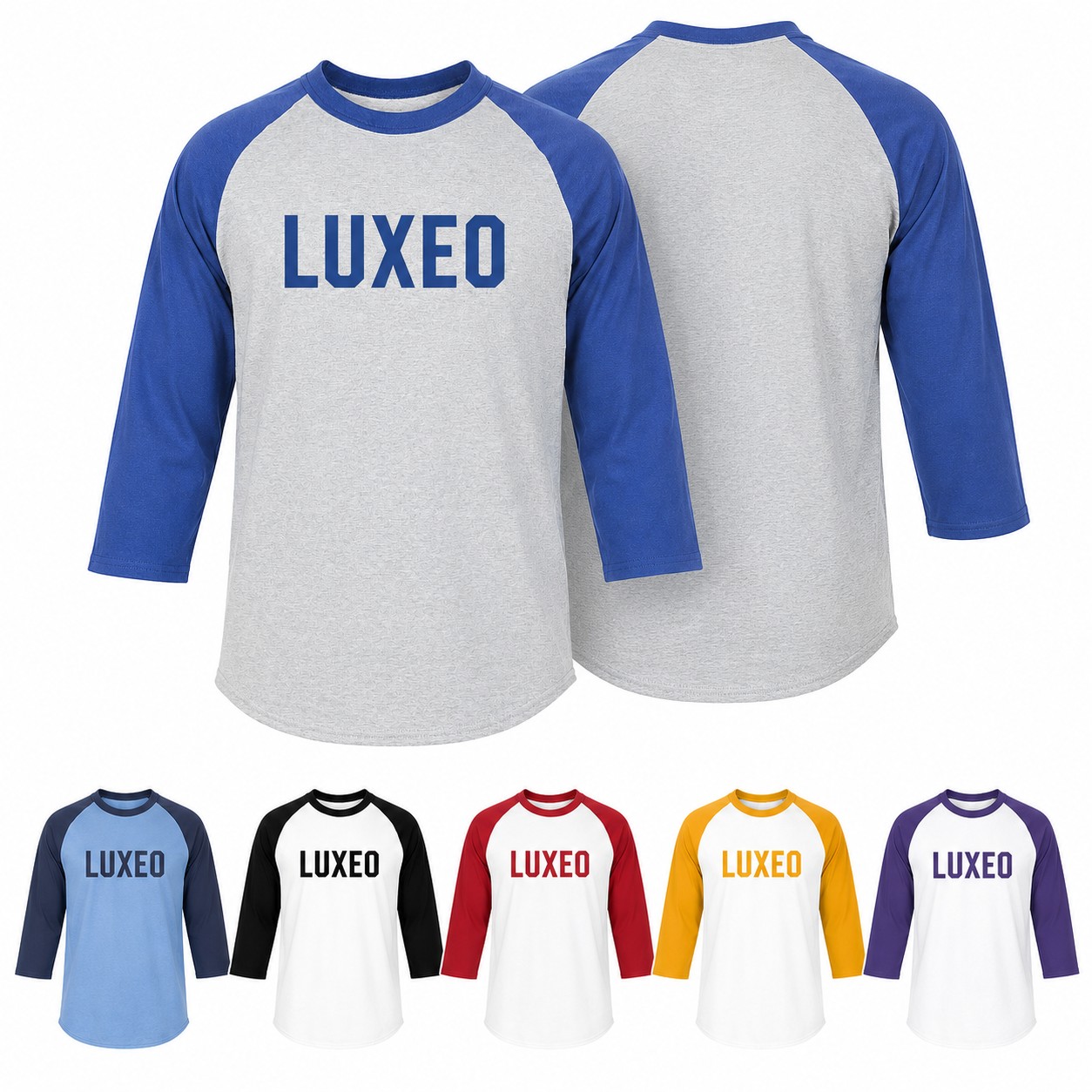 Cotton Colorblock Baseball Sleeve Shirt