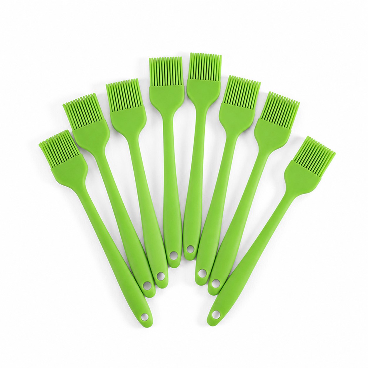 Silicone Basting Brush With Long Handle — Green