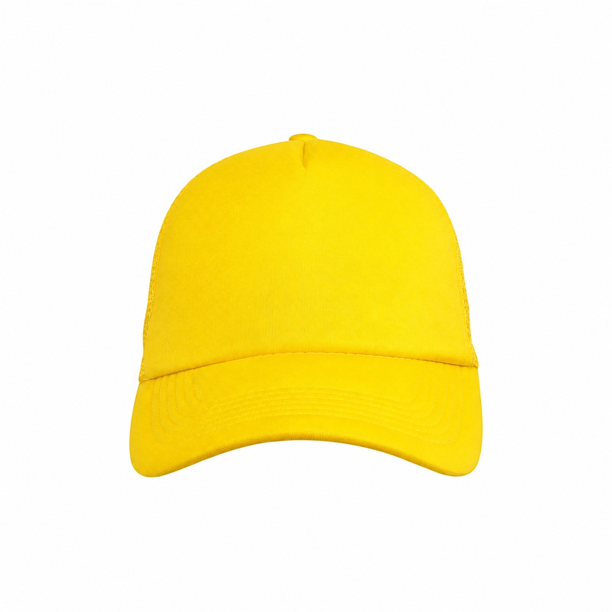 22.8-Inch Five-Panel Foam Trucker Cap — Yellow