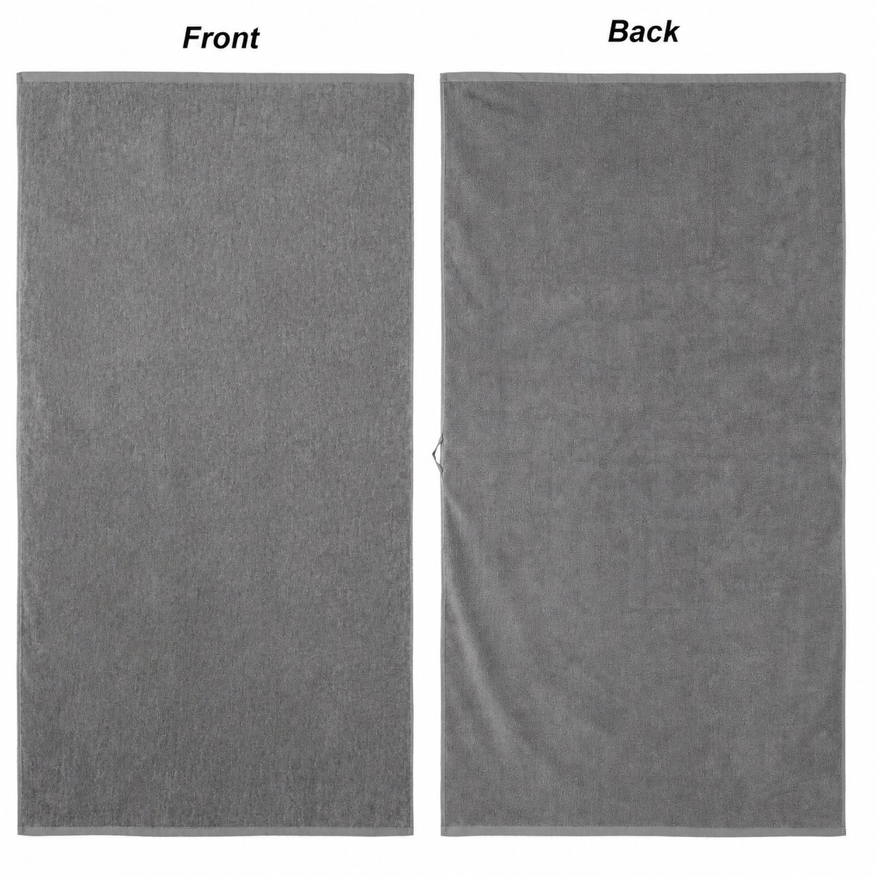 Cotton Jacquard Beach Towel — Gray