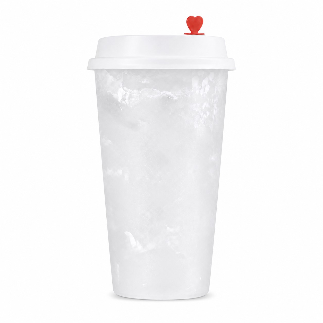 Disposable 16 Oz Clear Plastic Cup — Clear White