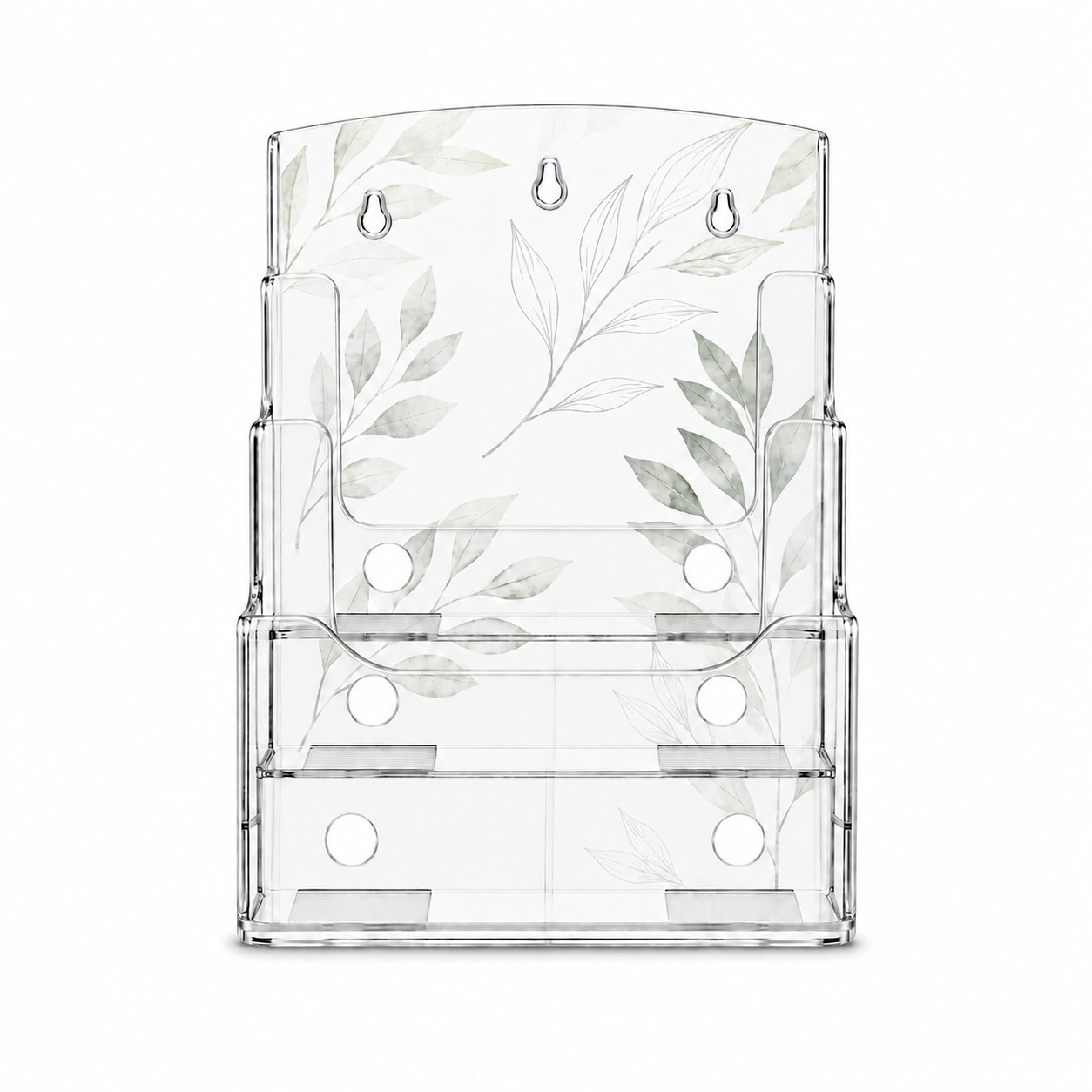 Three Tier Hanging Acrylic Brochure Holder