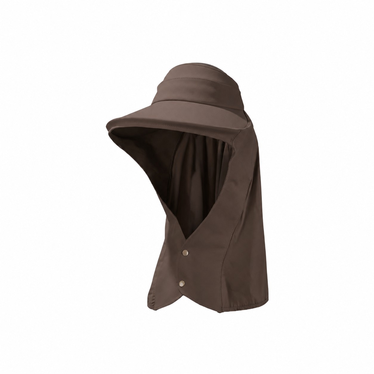 Spandex Drape Cover Sun Visor — Coconut Brown