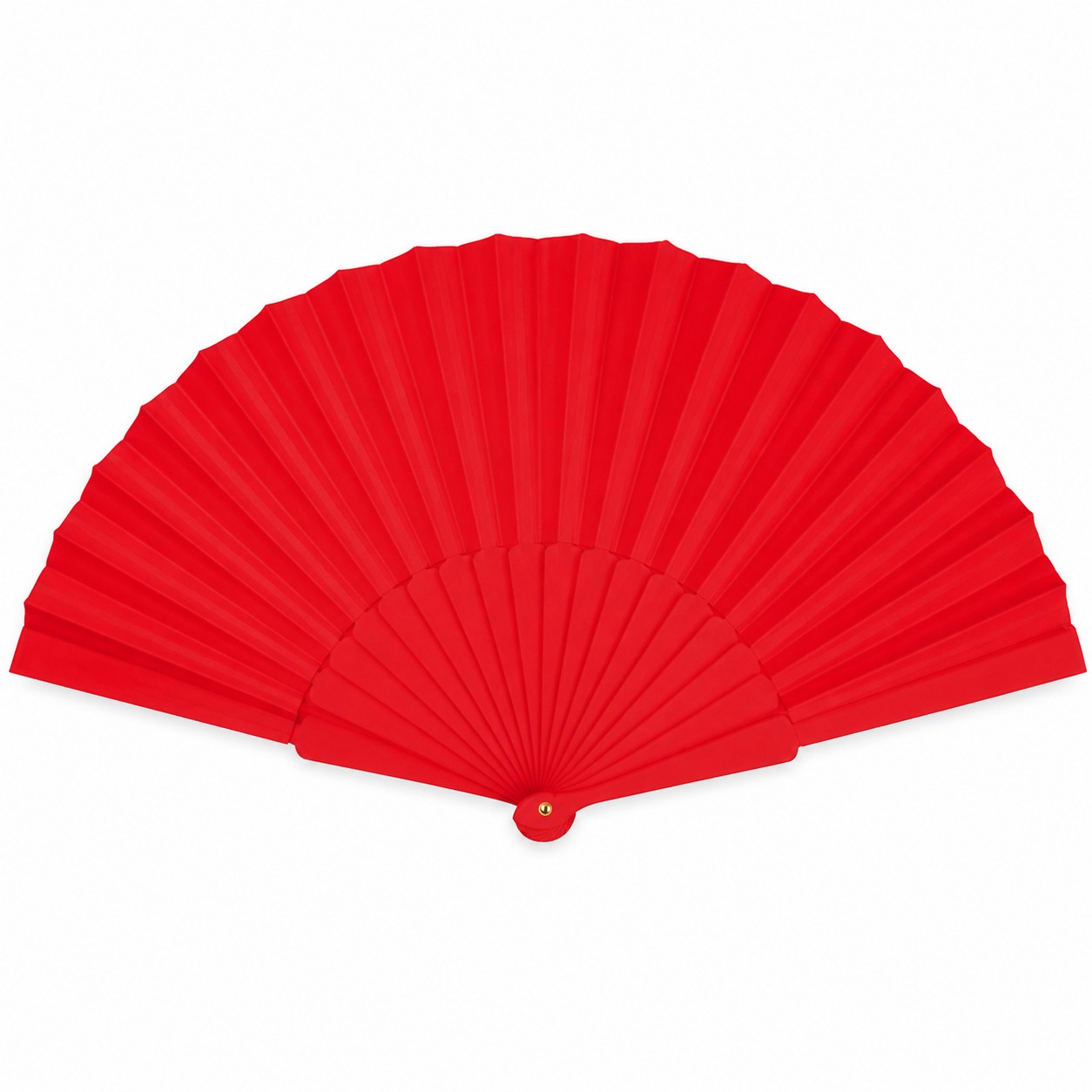 Nine Inch Foldable Plastic Hand Fan — view 2