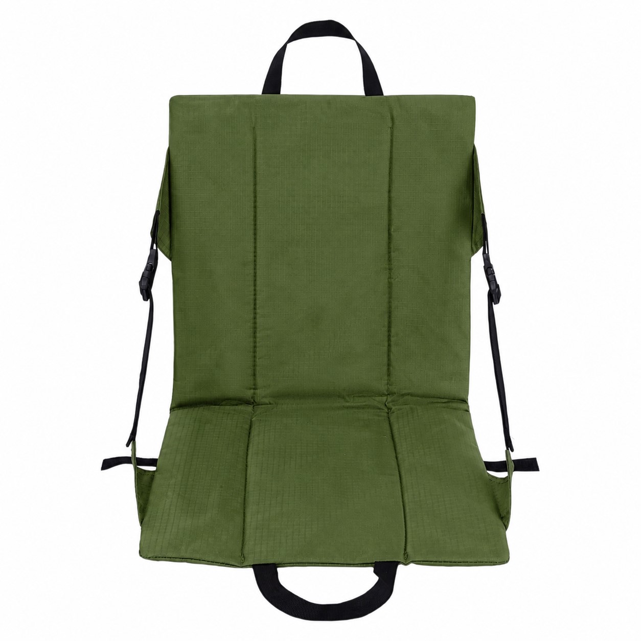 Folding Stadium Seat Cushion With Back Support — Green
