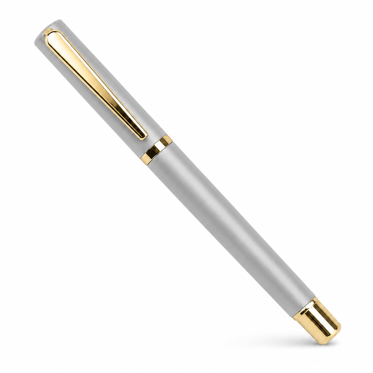 Smooth Plastic Gel Pen — Silver
