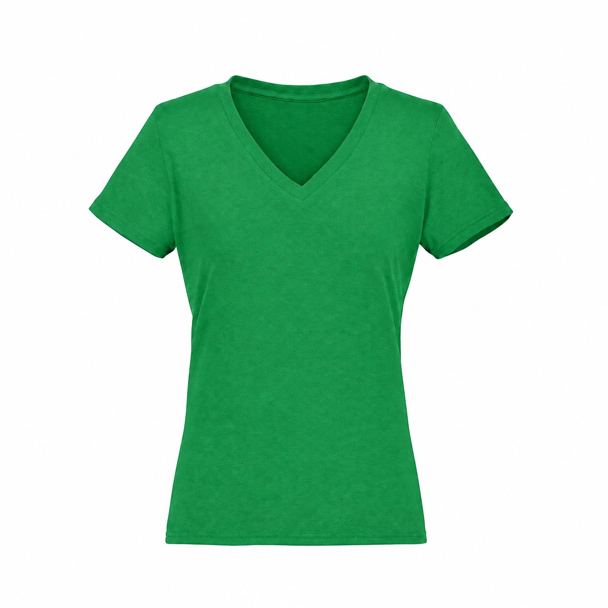 Ladies Tri Blend V Neck Tee — Green