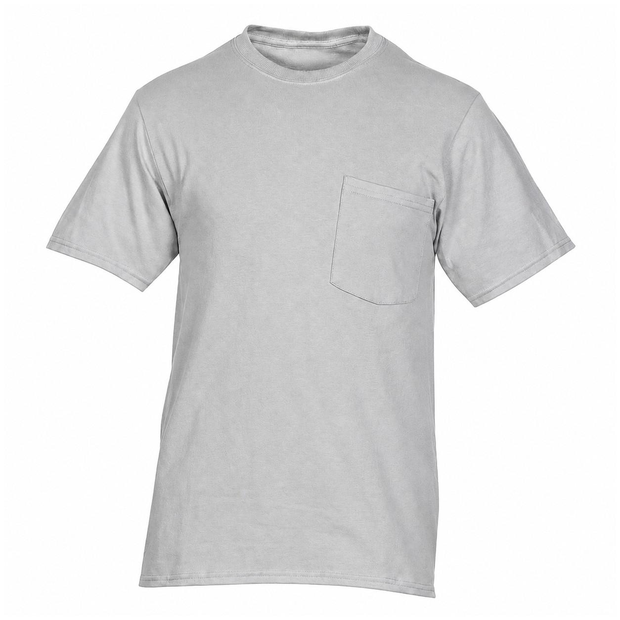 Essential Cotton Pocket Shirt — Silver