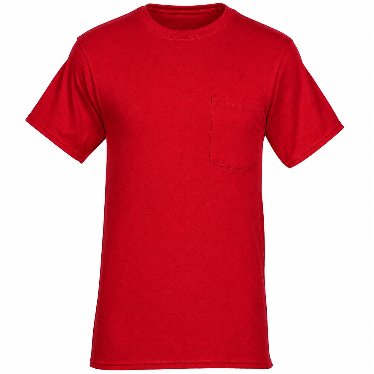 Reinforced Pocket Workwear T Shirt — Red
