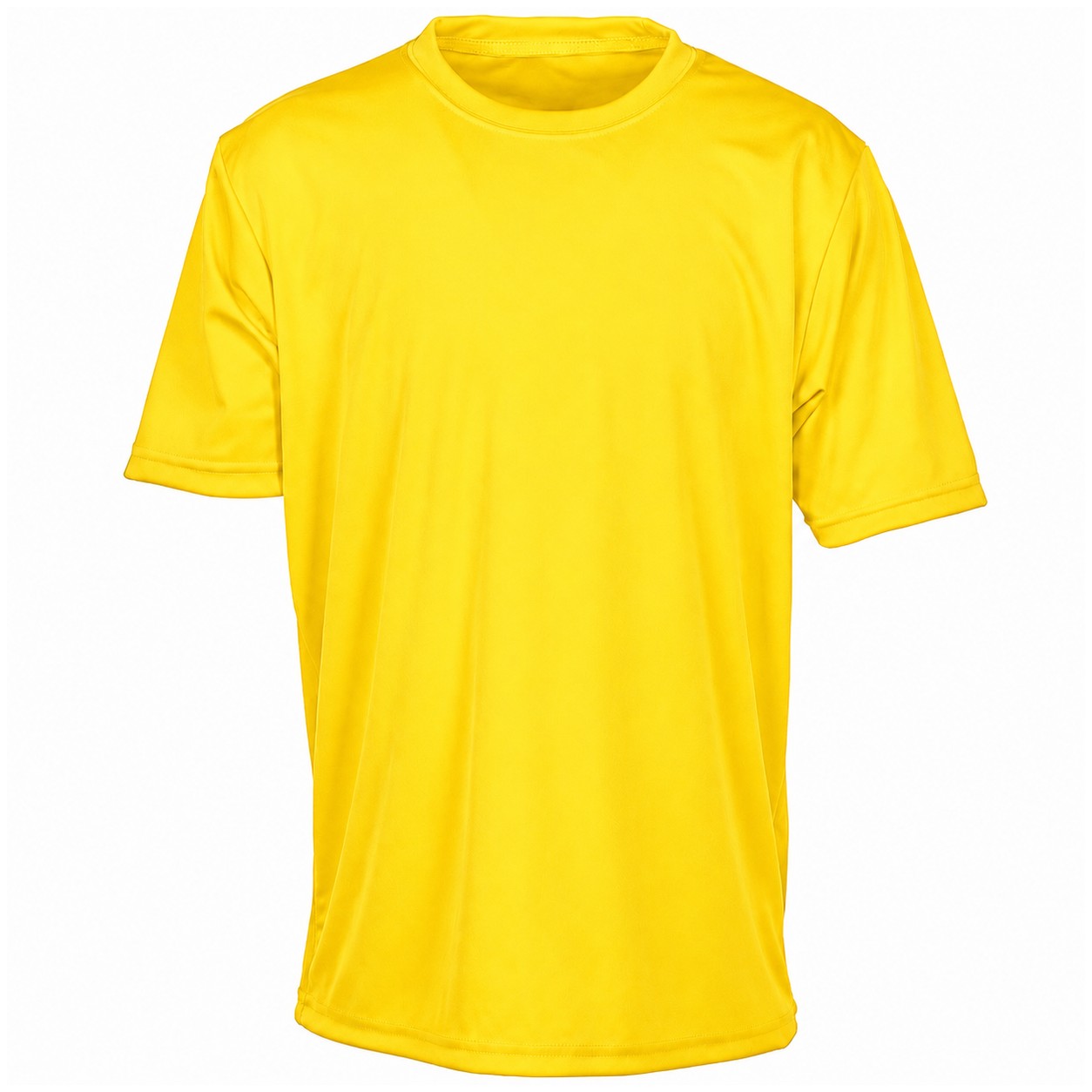 Youth Recycled Polyester Cooling Tee — Yellow